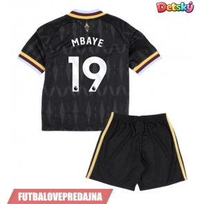 Lacne Dětský Futbalové dres Aston Villa Ibrahim Mbaye #19 2026-27 Krátky Rukáv - Preč (+ trenírky)